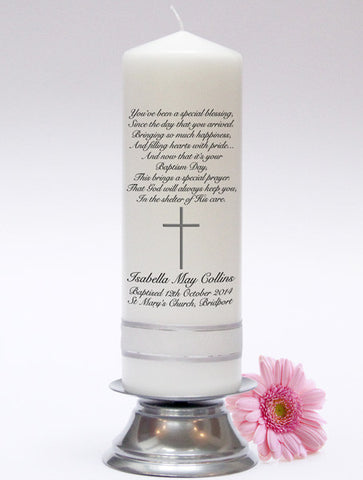Beautiful Baptism Candles, Christening Candles & Baby Candle Sets. Adorable keepsakes and gifts for family, friends and godparents.