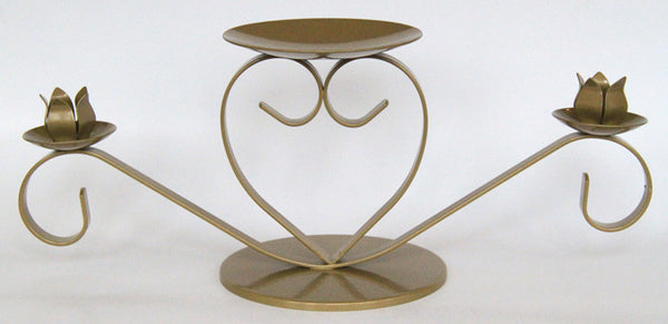 Charming heart shaped taper candle holder. Stylish, affordable candleholders made in UK.