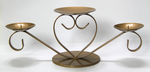 Charming heart shaped pillar candle holder. Stylish, affordable candleholders made in UK.